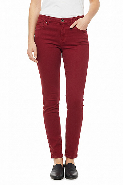 Dámské Kalhoty Rovné Červené ZARA Vel. 40