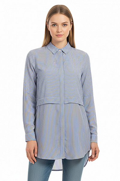 Dámská Košile Modrá Ichi Vel. XS