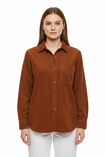 ZARA Dámská Košile Hnědá Second Hand Vel. S