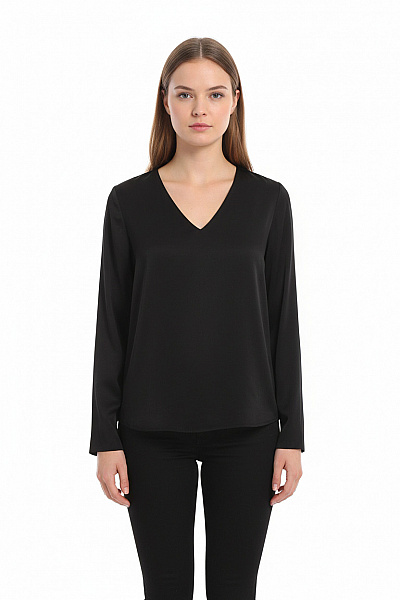 Společenská  Halenka Černá OBJECT Second Hand Vel. 40