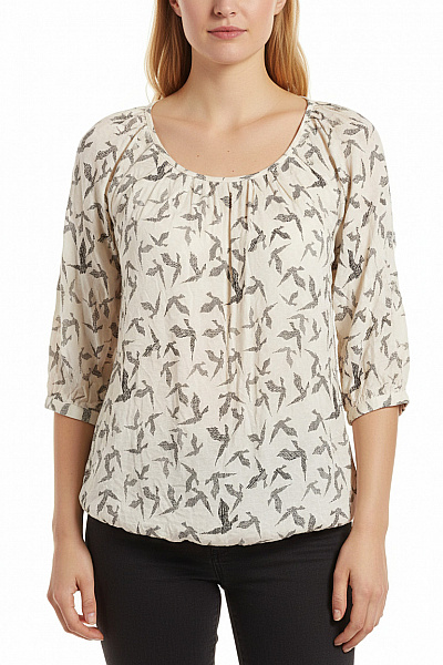 Dámské Tričko s Potiskem Černobílé Wallis Second hand Vel. M