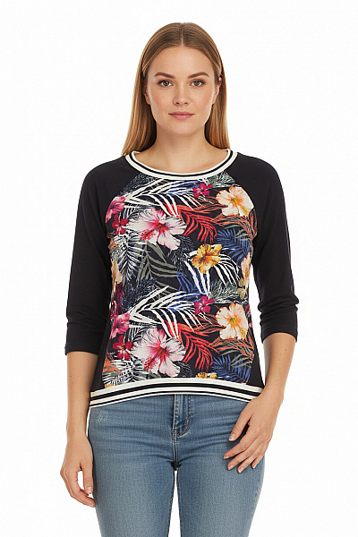 Vzorovaná  Halenka Barevná COMMA Second Hand Vel. 40