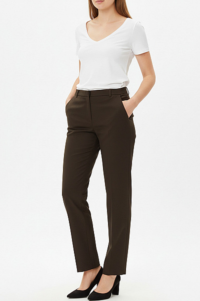 Dámské Chino Kalhoty Zelené ZARA Second Hand Vel. S