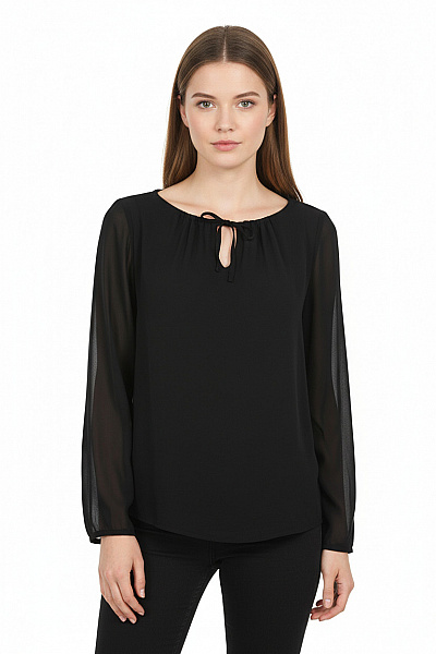 MORE &  Halenka Jednobarevná Černá Second Hand Vel. 34