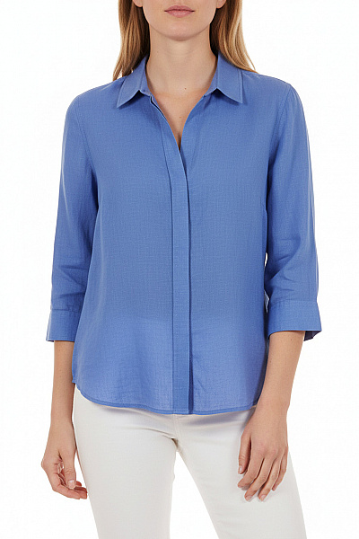 Dámská Košile Modrá Massimo Dutti Vel. 42