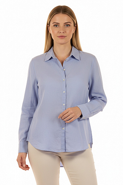 Massimo Dutti Dámská Košile Lněná Modrá Second Hand Vel. 44