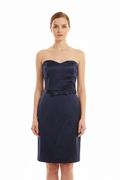  Šaty S Rozparkem Modré Gestuz Vel. 38