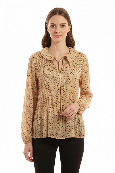 VILA  Halenka Jednobarevná Zlatá Vel. 36