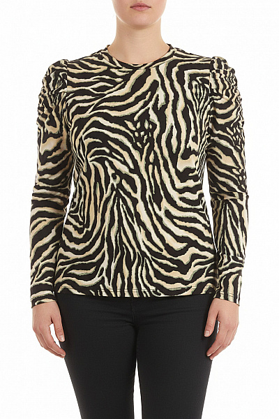 Vzorovaná  Halenka Barevná Kaffe Second Hand Vel. XXL