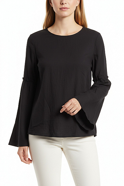 Topshop  Halenka Jednobarevná Černá Second Hand Vel. 36