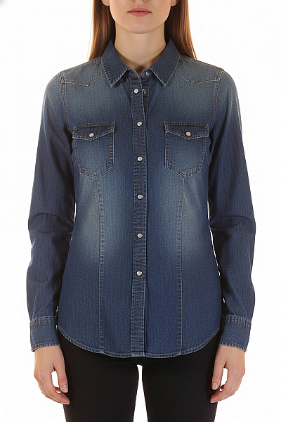 Riflová Dámská Košile Modrá LIU JO Vel. 42