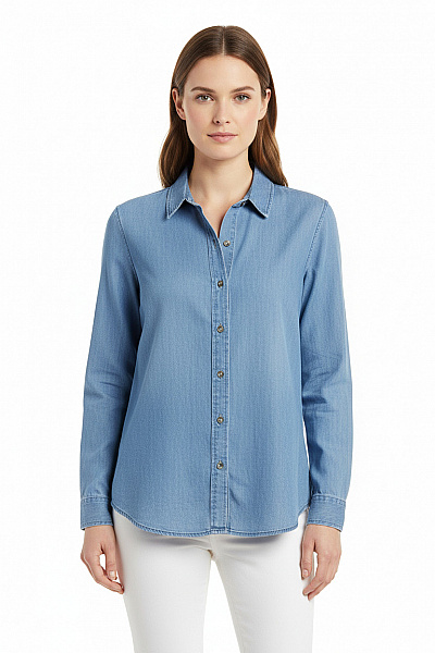 Dámská Košile Modrá VILA Second Hand Vel. 36