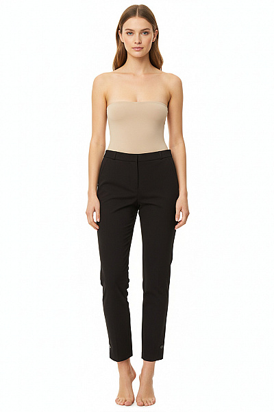 MANGO Dámské Chino Kalhoty Černé Vel. 38