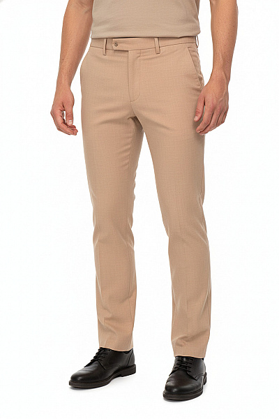 Společenské Pánské Kalhoty Béžové MANGO Vel. 36