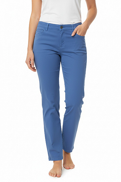 BRAX Dámské Kalhoty Rovné Modré Vel. 30/34