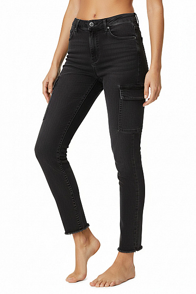 MANGO Dámské Kalhoty Kapsáče Černé Vel. 38