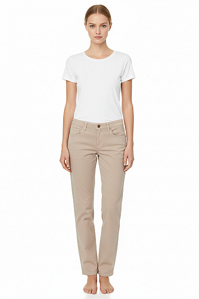 Dámské Kalhoty Rovné Béžové CLOSED Vel. 44