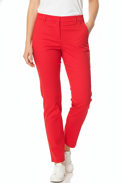 MANGO Dámské Kalhoty Červené Vel. 40