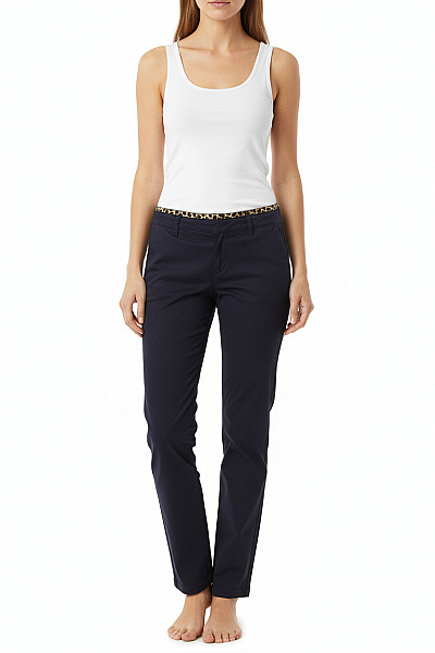 Dámské Chino Kalhoty Modré MANGO Vel. 36