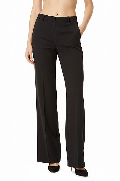 Dámské Kalhoty Rovné Černé Vel. 40