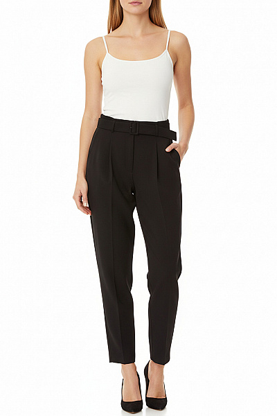 Společenské Dámské Kalhoty Černé MANGO Vel. 38