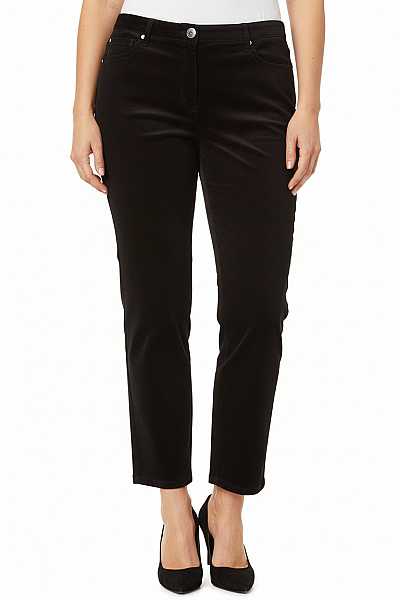 Dámské Kalhoty Rovné Černé BRAX Second hand Vel. 48