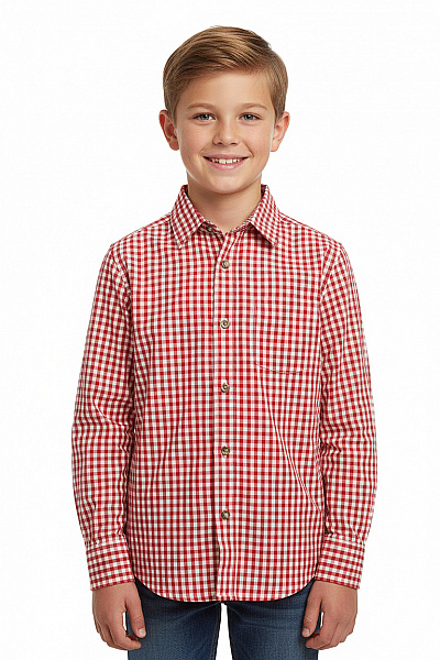 KRUGER Chlapecká Košile Červená Second Hand