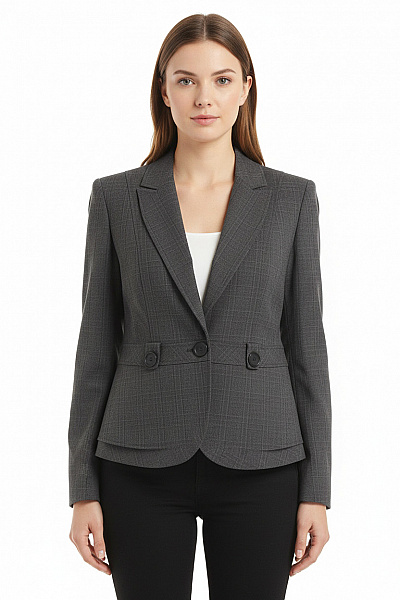 Teplé Dámské Sako Šedé Next Second Hand Vel. 40