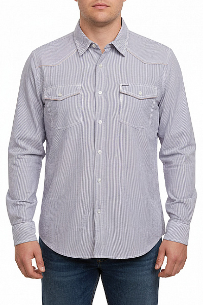 Vzorovaná Pánská Košile Fialová Esprit Second Hand Vel. XL