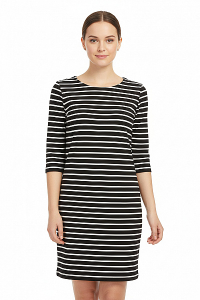 Šaty Černobílé VILA Vel. S