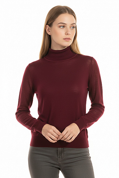 Dámský Rolák Vínový ZARA Second Hand Vel. S