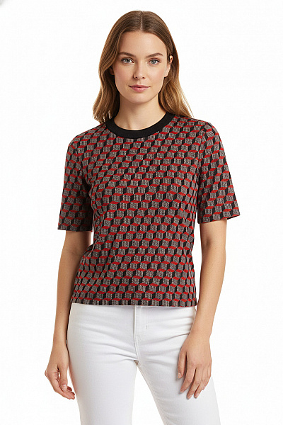 Topshop Dámské Tričko S Potiskem Barevné Second Hand Vel. 40