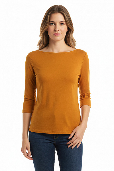 VERO MODA Jednoduché Dámské Tričko Hnědé Second Hand Vel. S