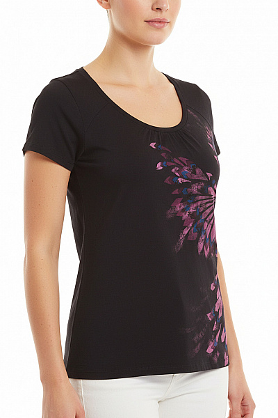 Esprit Dámské Tričko S Potiskem Černé Vel. M
