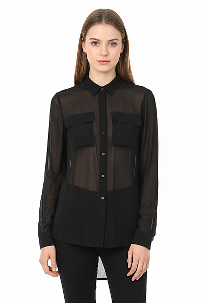 Dámská Košile Černá Bershka Vel. XS