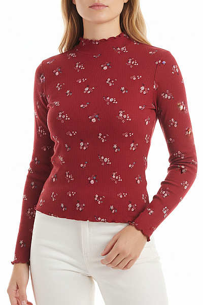 Bik Bok Dámské Tričko Vínový Vel. XS