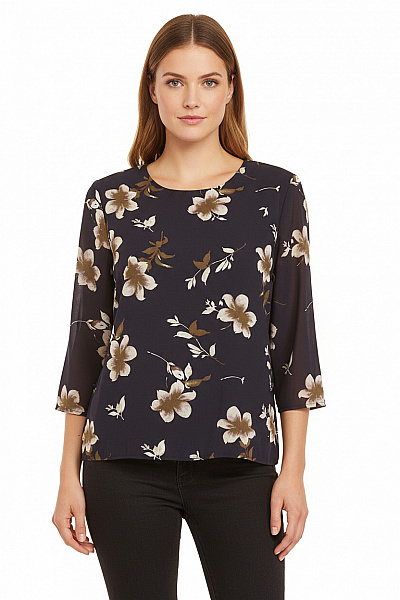 ONLY Vzorovaná  Halenka Modrá Vel. 40