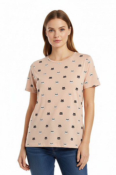 Dámské Tričko S Potiskem Barevné PULL&BEAR Vel. XL