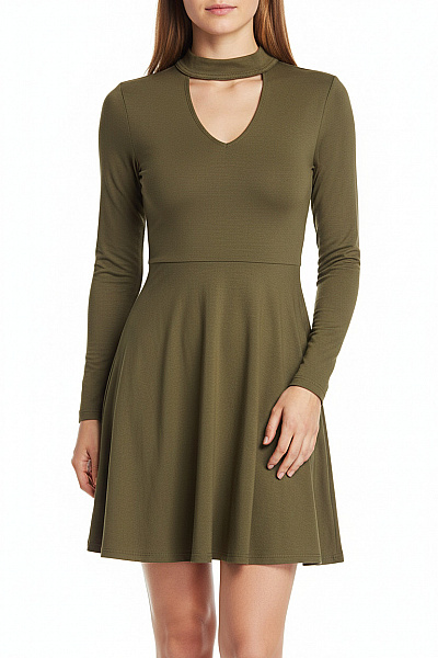 Hollister Tričkové  Šaty Zelené Vel. M