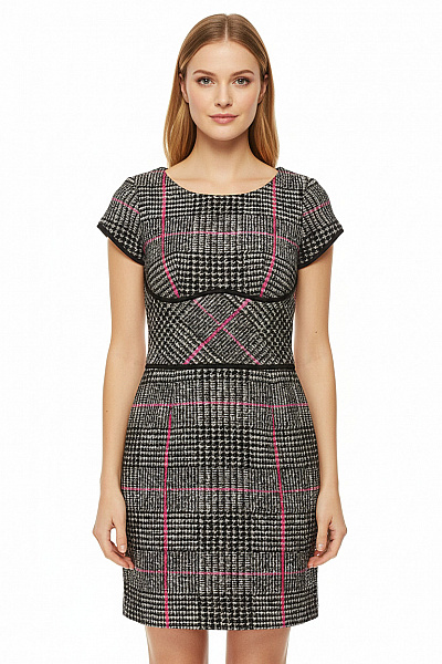 Pouzdrové šaty  Šaty Černobílé MANGO Vel. S