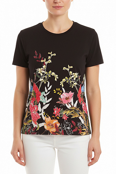 Dámské Tričko S Potiskem Černé STRADIVARIUS Vel. L