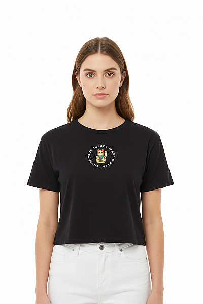 ZARA Dámské Tričko Černé Second Hand Vel. M