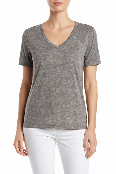 Dámské Tričko Šedé MANGO Vel. L