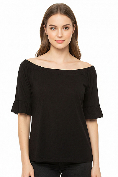 Dámské Tričko Černé PIECES Vel. XS