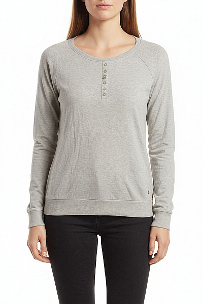 Jednoduché Dámské Tričko Šedé BUFFALO Vel. 36/38