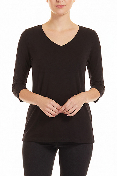 Jednoduché Dámské Tričko Černé Street One Vel. 44