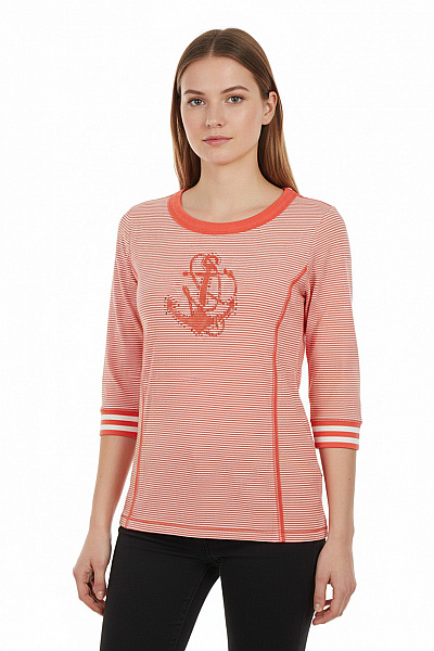 Dámské Tričko S Potiskem Oranžové BONITA Second Hand Vel. S