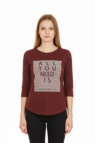 S.OLIVER Dámské Tričko Vínová Vel. 38