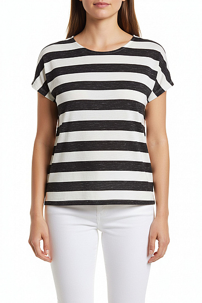 VERO MODA Halenka Černobílá Second Hand Vel. M