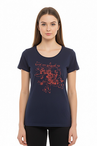 Dámské Tričko Modré STRADIVARIUS Vel. S